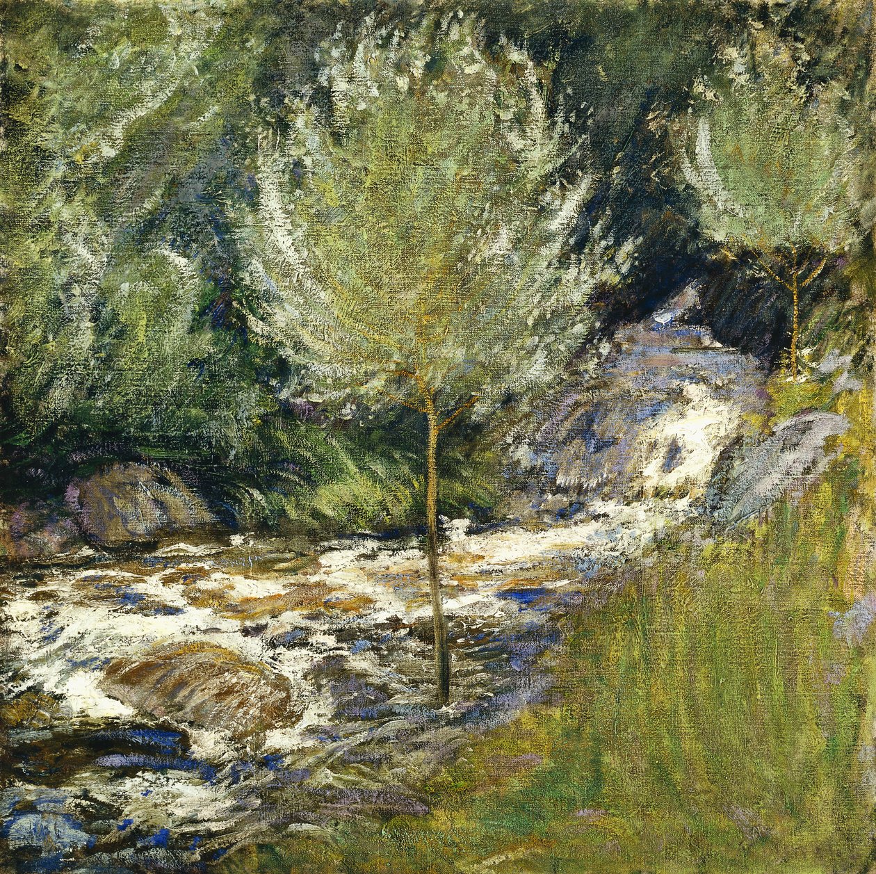 Horseneck Falls, Greenwich, Connecticut, tekijältä John Henry Twachtman