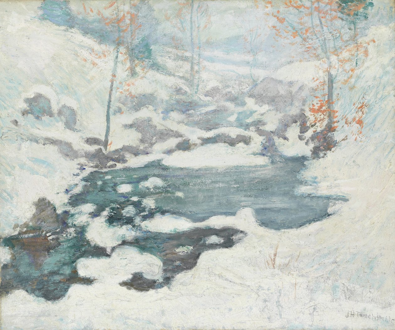 Icebound, noin 1889 tekijältä John Henry Twachtman