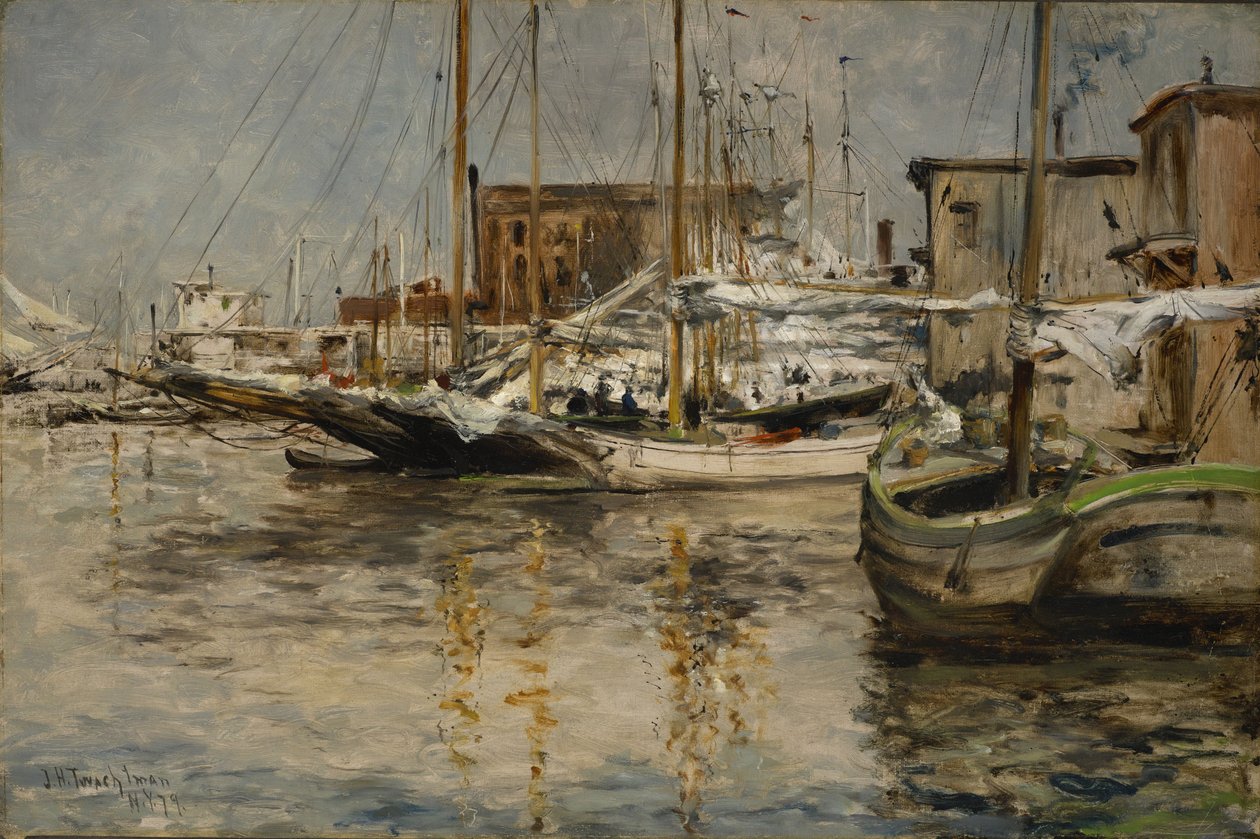 Oyster Boats, North River tekijältä John Henry Twachtman