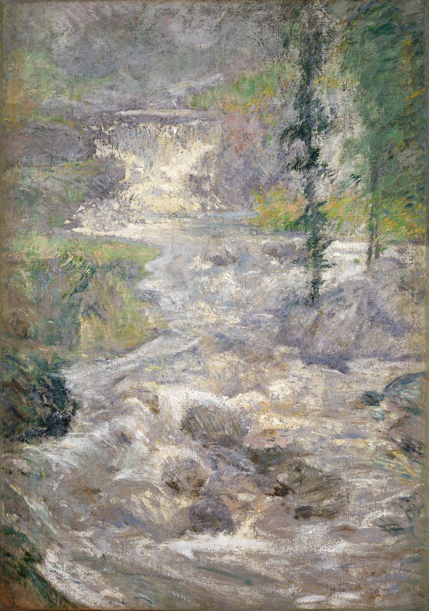 Sateenkaaren lähde, n.1890-1900 (öljy kankaalle) tekijältä John Henry Twachtman