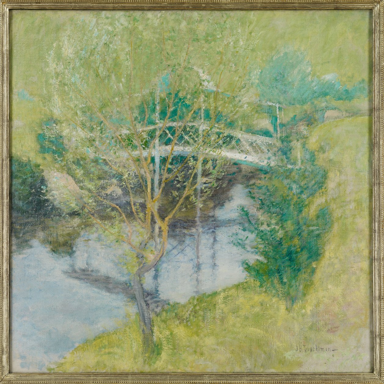 Valkoinen silta, n. 1895 tekijältä John Henry Twachtman