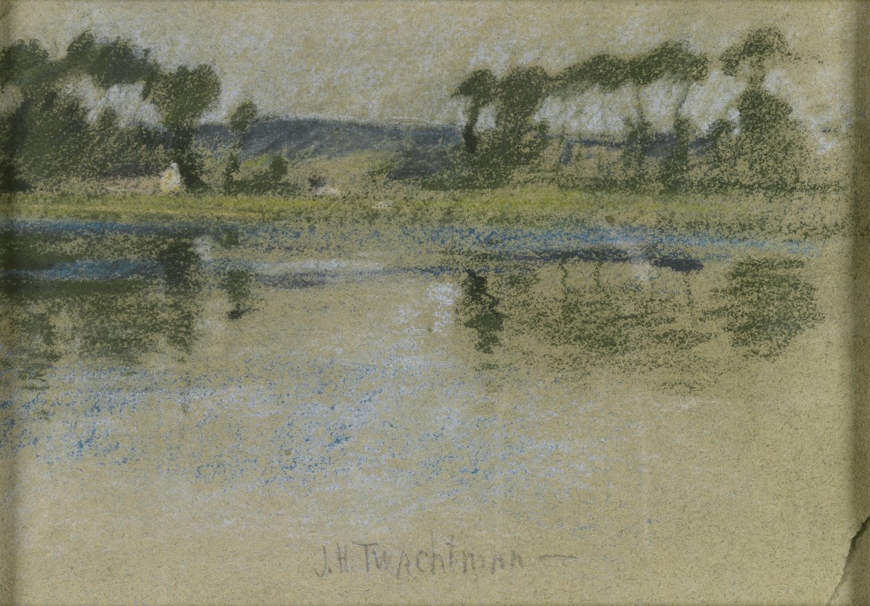 Puut joen toisella puolella tekijältä John Henry Twachtman
