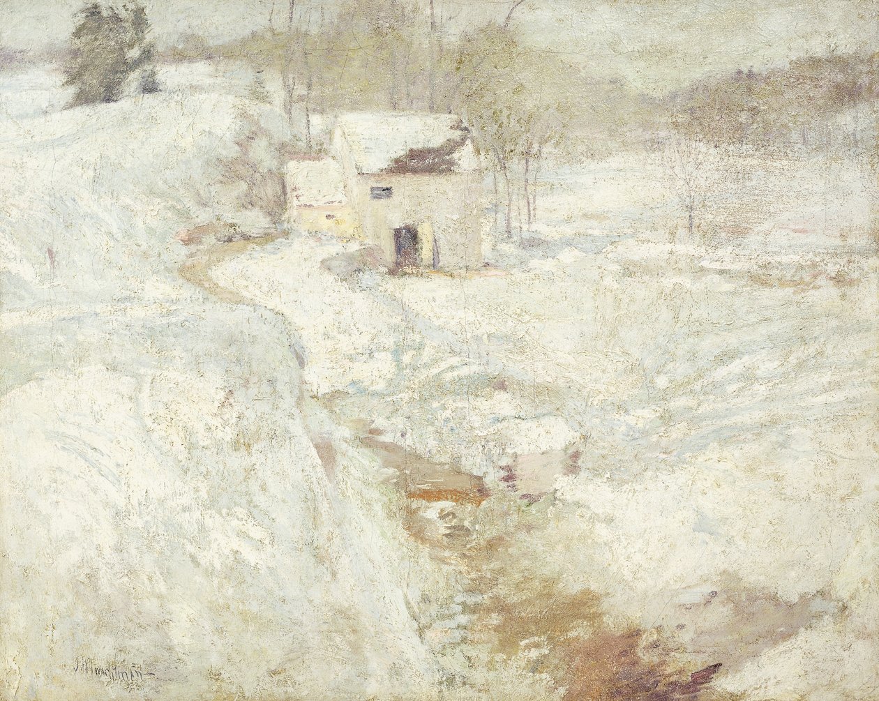 Talvimaisema, 1890-luku tekijältä John Henry Twachtman