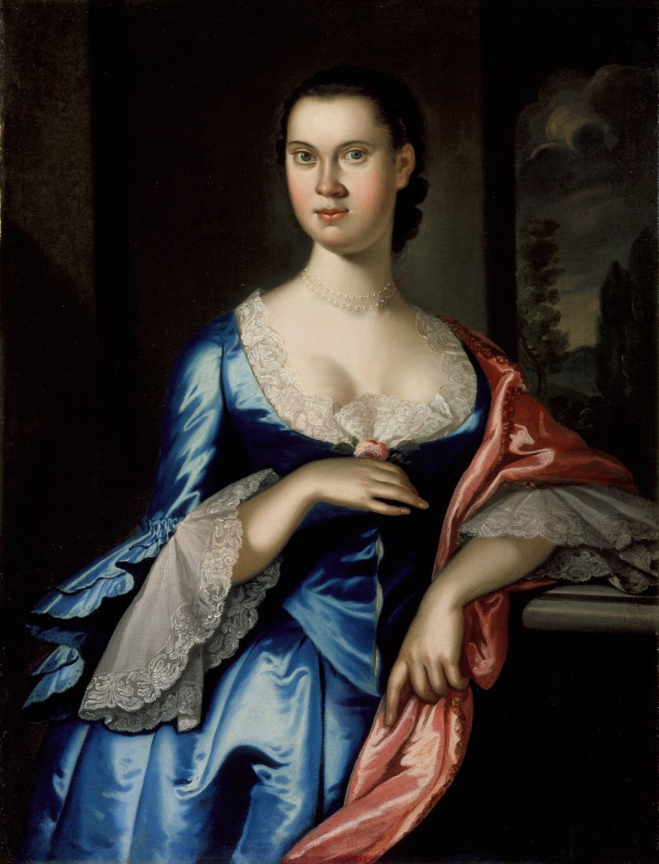 Muotokuva Elizabeth Chew Smithistä, 1762 tekijältä John Hesselius