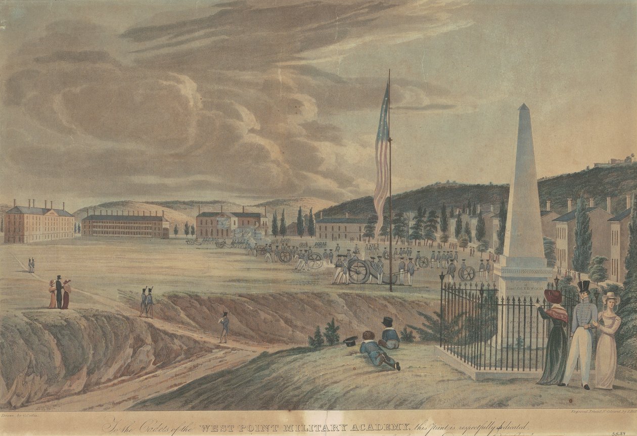 Yhdysvaltain sotilasakatemia, katse etelään tekijältä John Hill, after George Catlin
