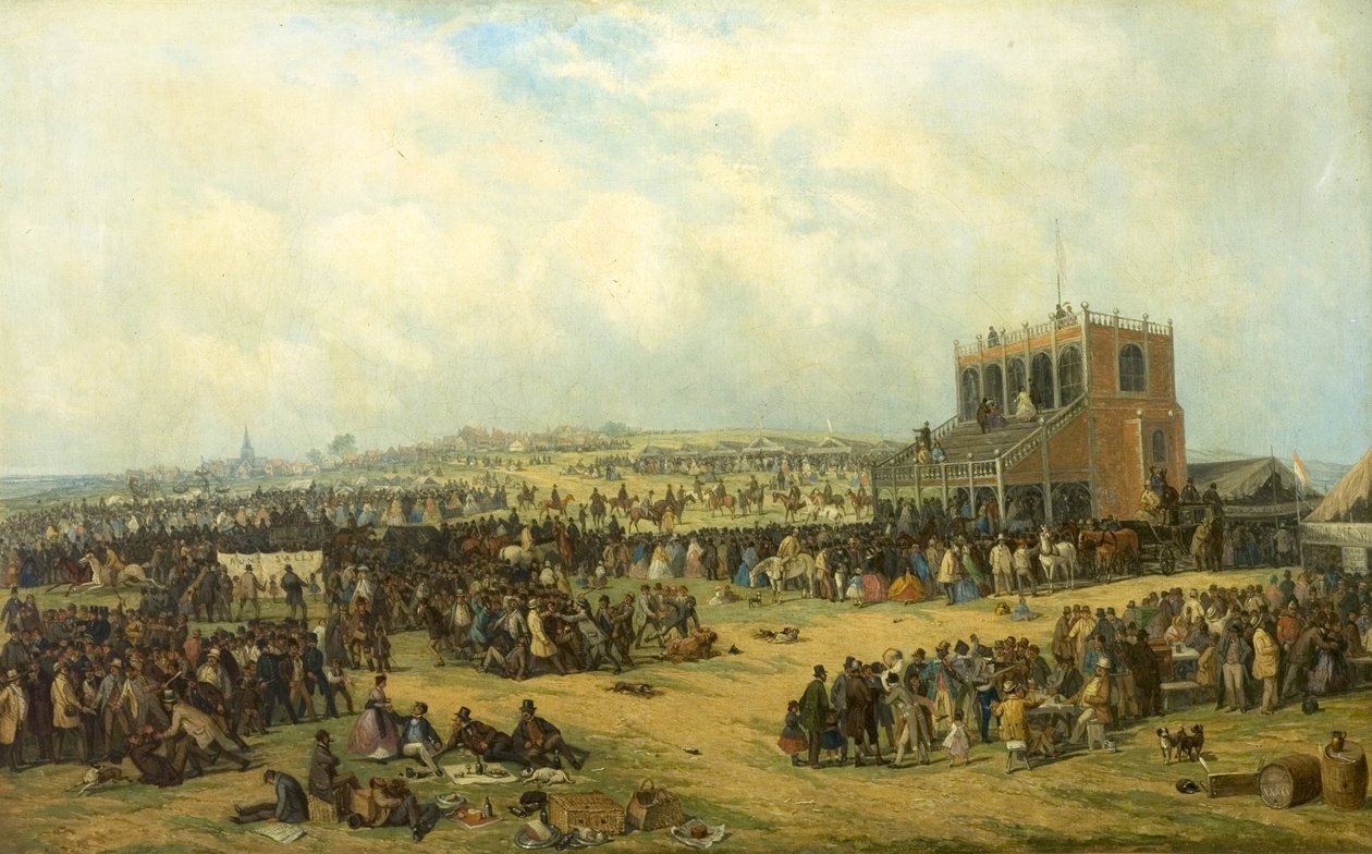 Ennen kilpailua (Nottingham Races), 1865 tekijältä John Holland