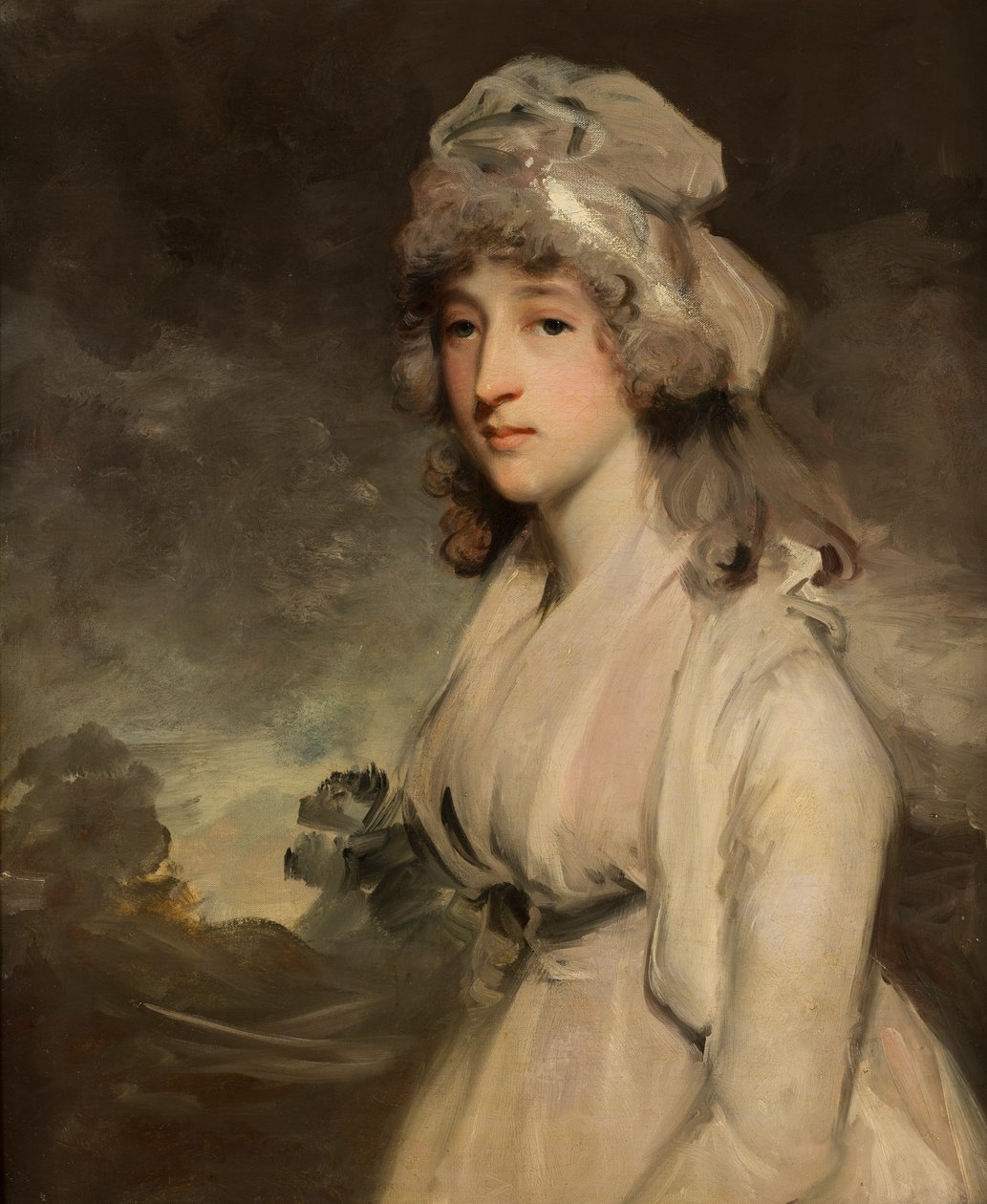 Honorin muotokuva. lizabeth Diana Bridgeman, Mrs Gunning (1764-1810), n. 1784-1810 (öljy kankaalle) tekijältä John Hoppner