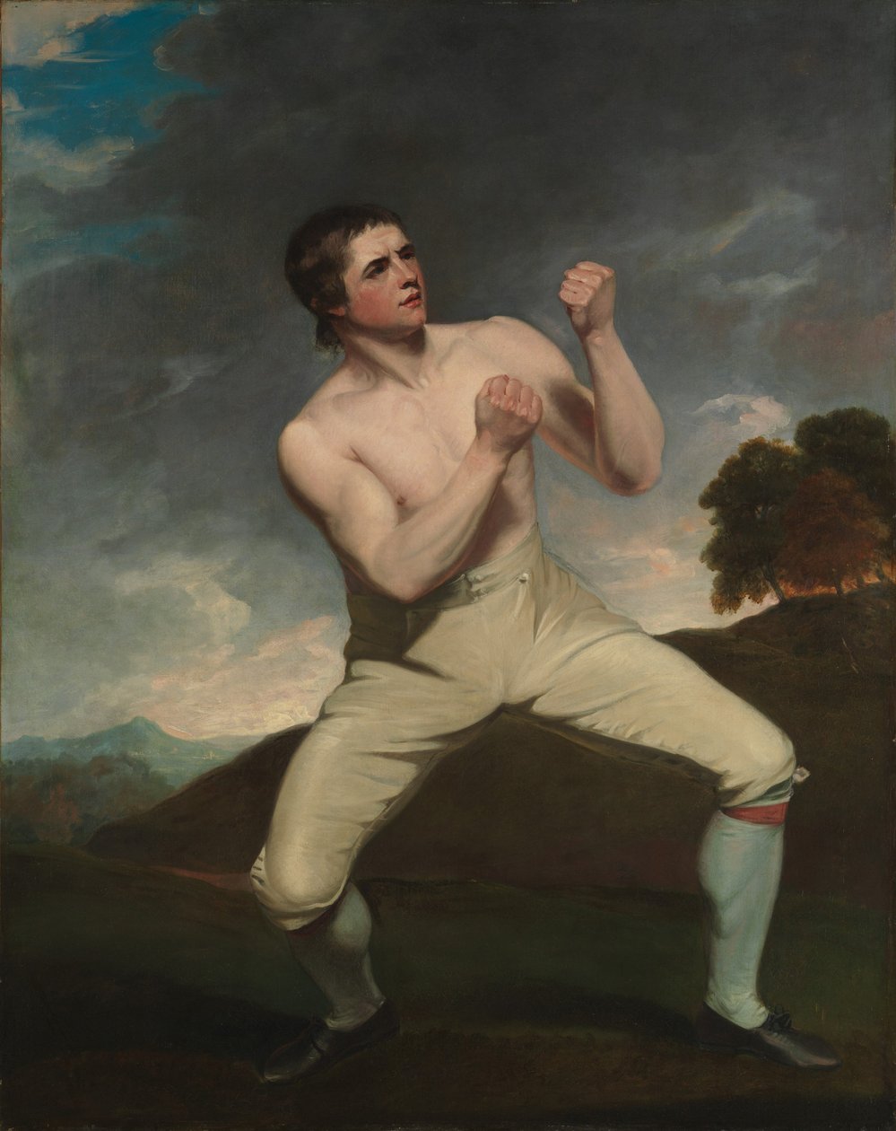 Richard Humphreys the Boxer, n. 1788 (öljy kankaalle) tekijältä John Hoppner