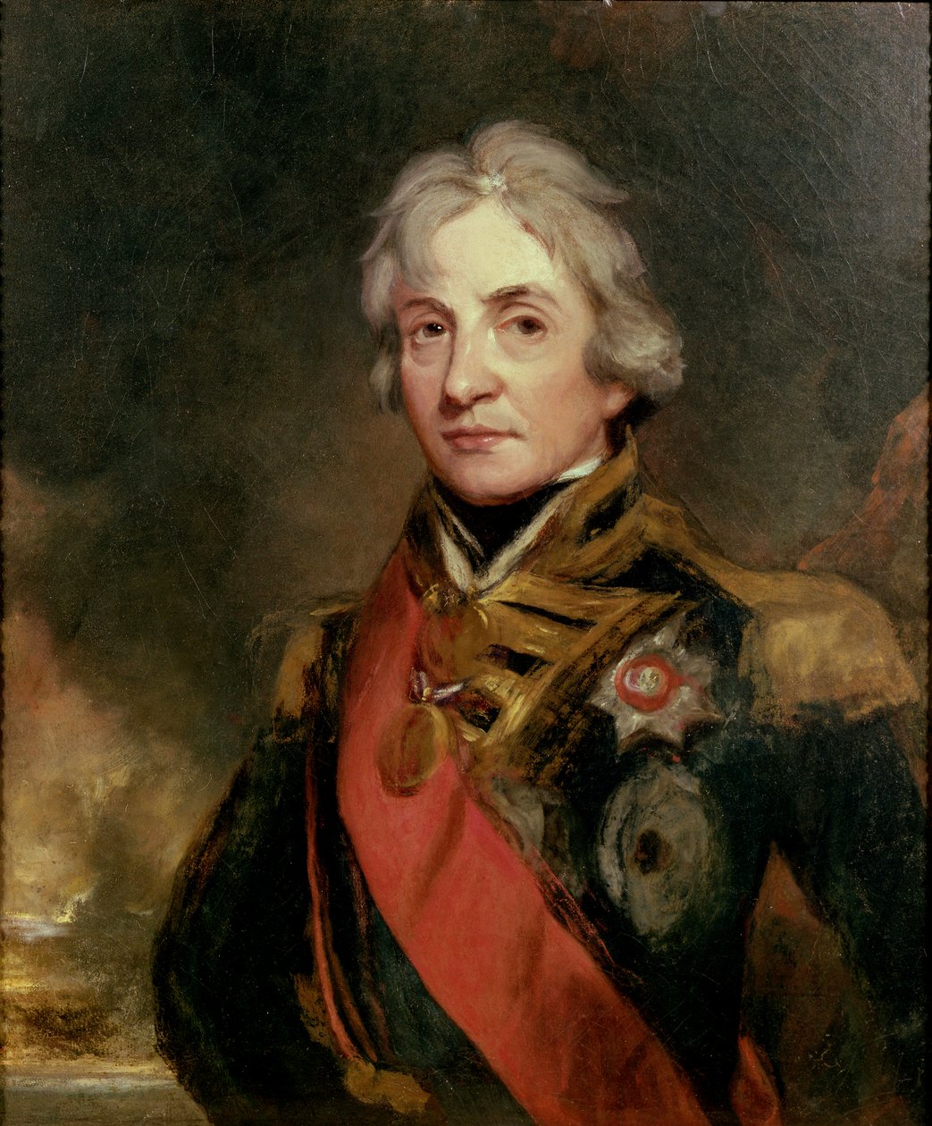 Varaamiraali Horatio Nelson (1758-1805), kirjoittanut Hoppner, John (1758-1810). Öljy kankaalle tekijältä John Hoppner