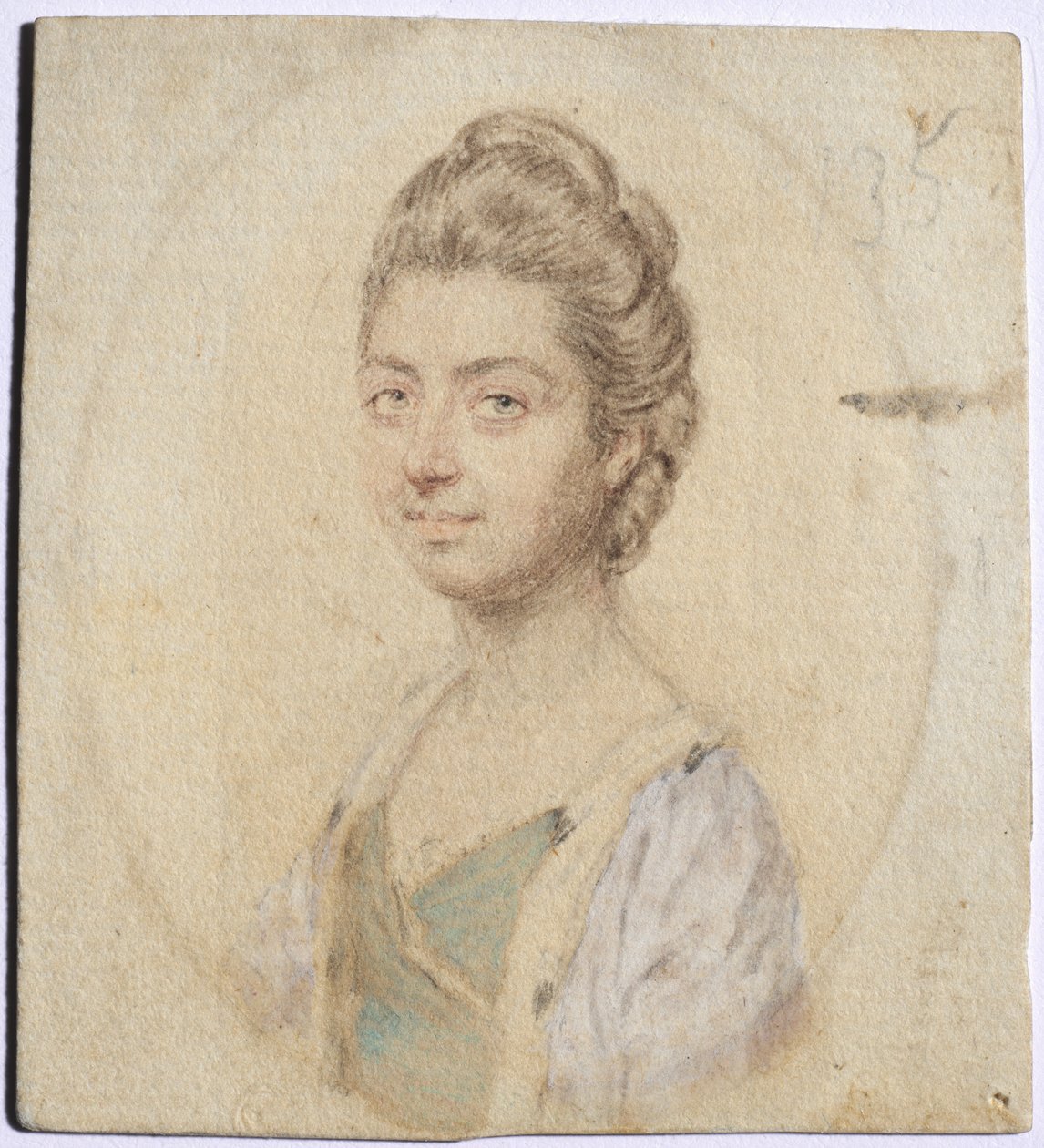 Muotokuva Sukeysta, Lady Oglander, os Serle, c. 1770-luku. tekijältä John I. smart