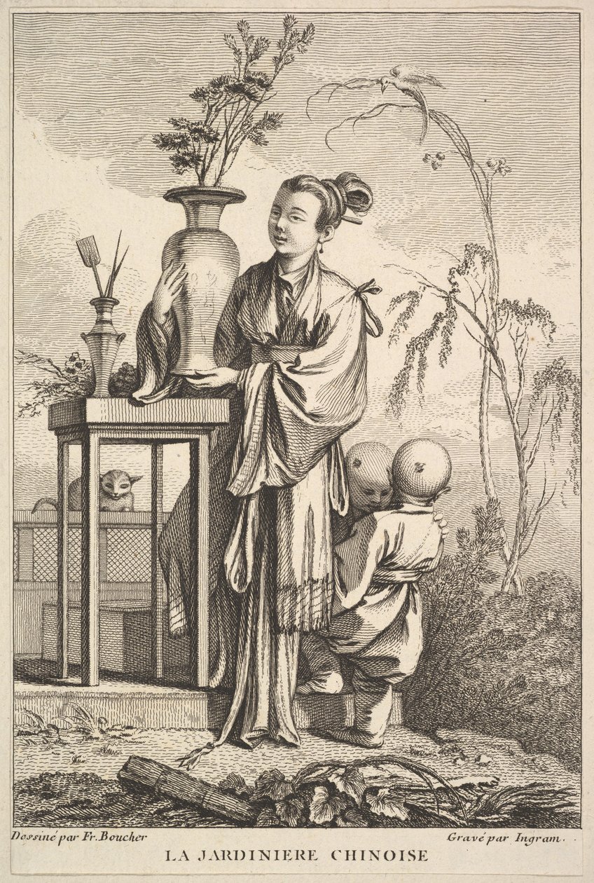 Kiinalainen puutarhuri, 1741-63. tekijältä John Ingram