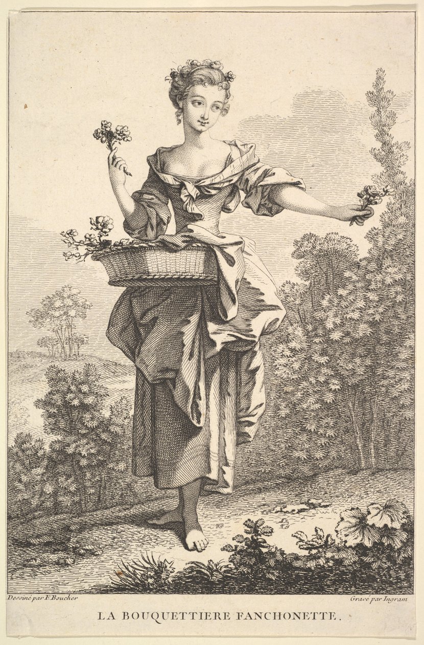 The Flower Girl Fanchonette, 1741-63. tekijältä John Ingram