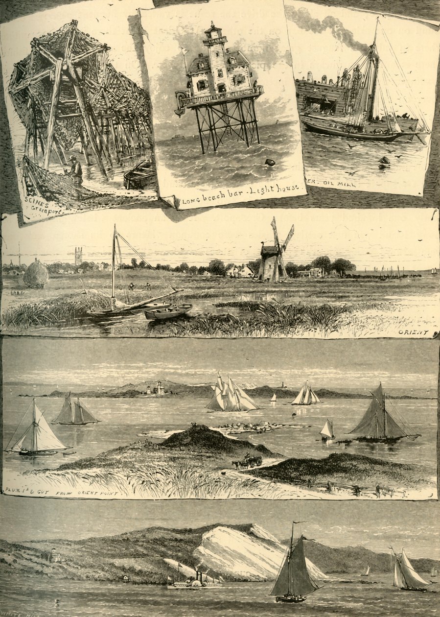"Eastern Long Island Scenes", 1872. tekijältä John J. Harley