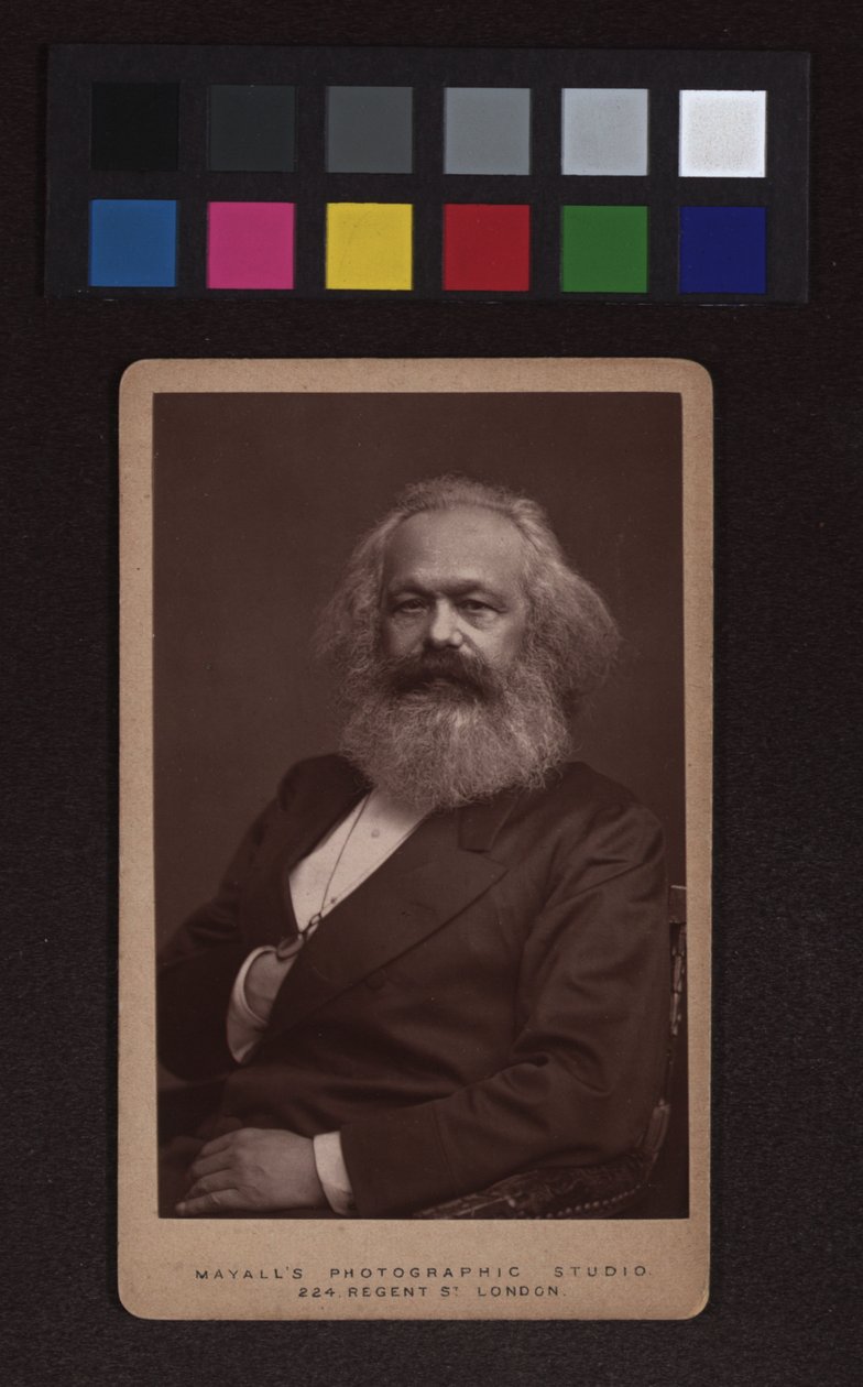 Karl Marx (1818–1883), filosofi, taloustieteilijä, poliittinen ajattelija tekijältä John Jabez Edwin Mayall
