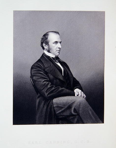 Earl Canning, "The Drawing-Room Portrait Gallery of Eminent Personages" tekijältä John Jabez Edwin Paisley (after) Mayall