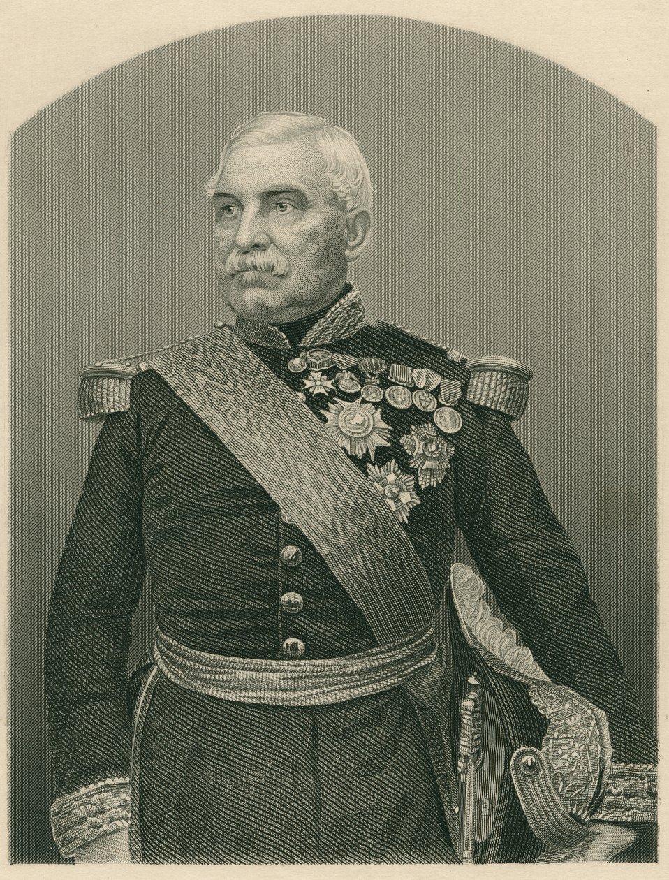 Aimable Jean Jacques Pelissier (1794-1864) Malakofin herttua. tekijältä John Jabez Edwin Paisley Mayall