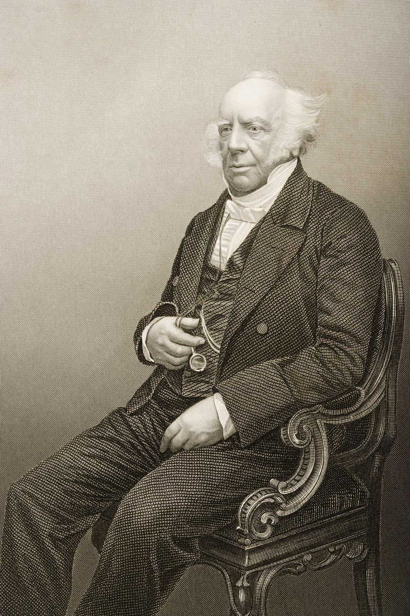 Andrew Reed (1788-1862), kaiverrus D.J. Pound valokuvasta, Lontoossa 1860 julkaistusta The Drawing-Room of Eminent Personages, Volume 2 tekijältä John Jabez Edwin Paisley Mayall