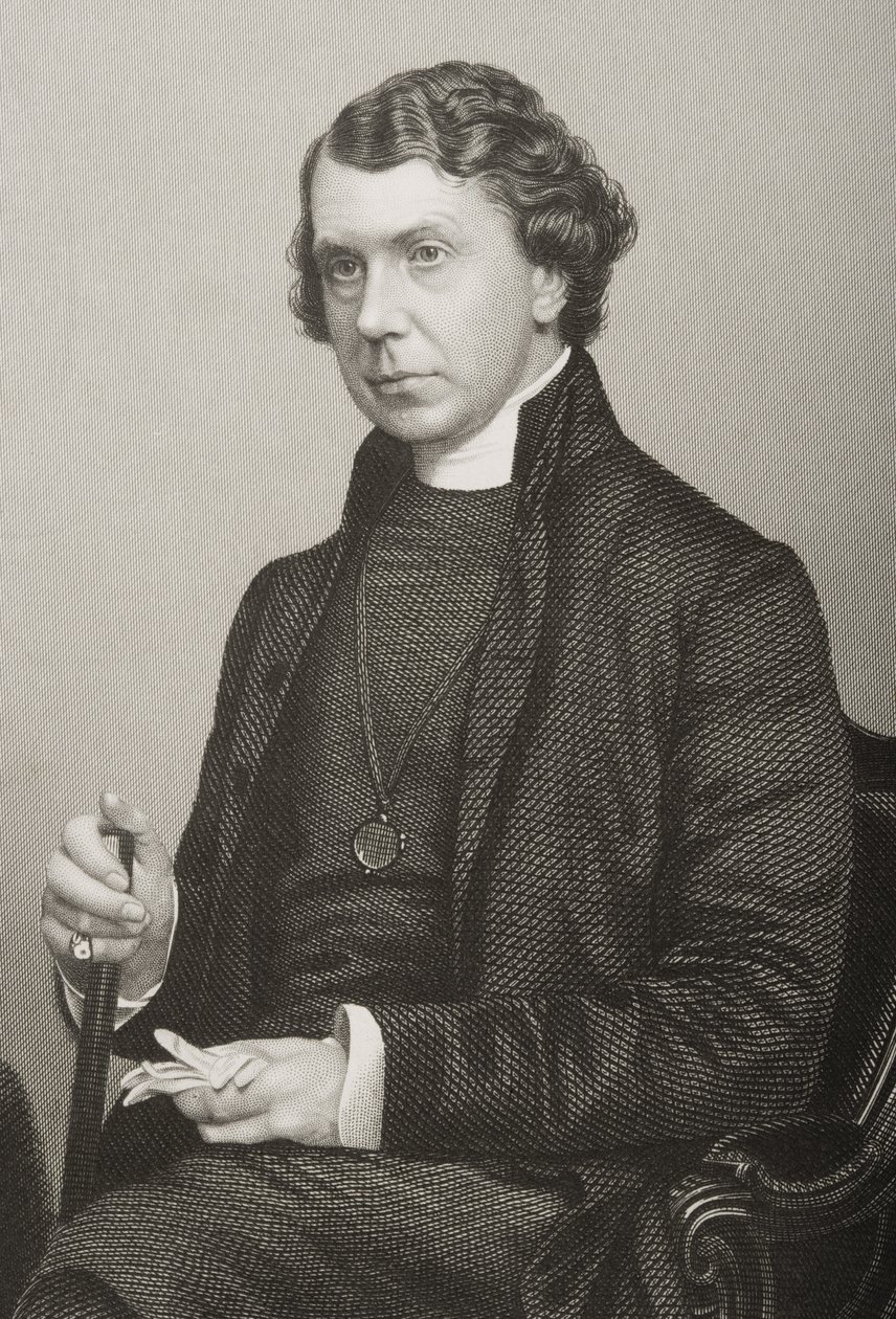 Archibald Campbell Tait (1811-82) kaiverrettu D.J. Pound valokuvasta, Lontoossa 1860 julkaistusta The Drawing-Room of Eminent Personages, Volume 2 tekijältä John Jabez Edwin Paisley Mayall