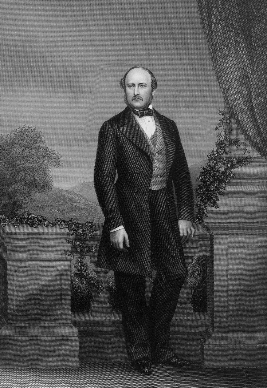 Hänen edesmennyt kuninkaallinen korkeutensa, Prinssi puoliso, "The Drawing-Room Portrait Gallery of Eminent Personages", 1861 (teräskaiverrus) tekijältä John Jabez Edwin Paisley Mayall