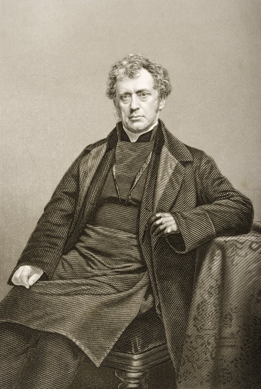James Prince Lee (1804-69), kaiverrettu D.J. Poundin valokuvasta, teoksesta "The Drawing-Room of Eminent Personages, Volume 2", julkaistu Lontoossa 1860. tekijältä John Jabez Edwin Paisley Mayall