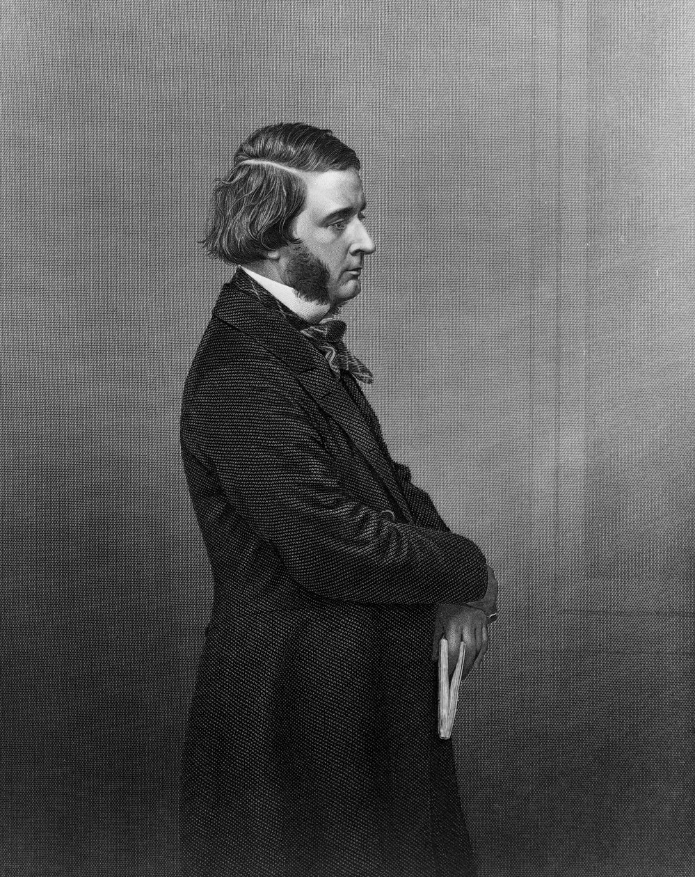 James Ward RA, "The Drawing Room Portrait Gallery of Eminent Personages", kaiverrus D. J Pound tekijältä John Jabez Edwin Paisley Mayall