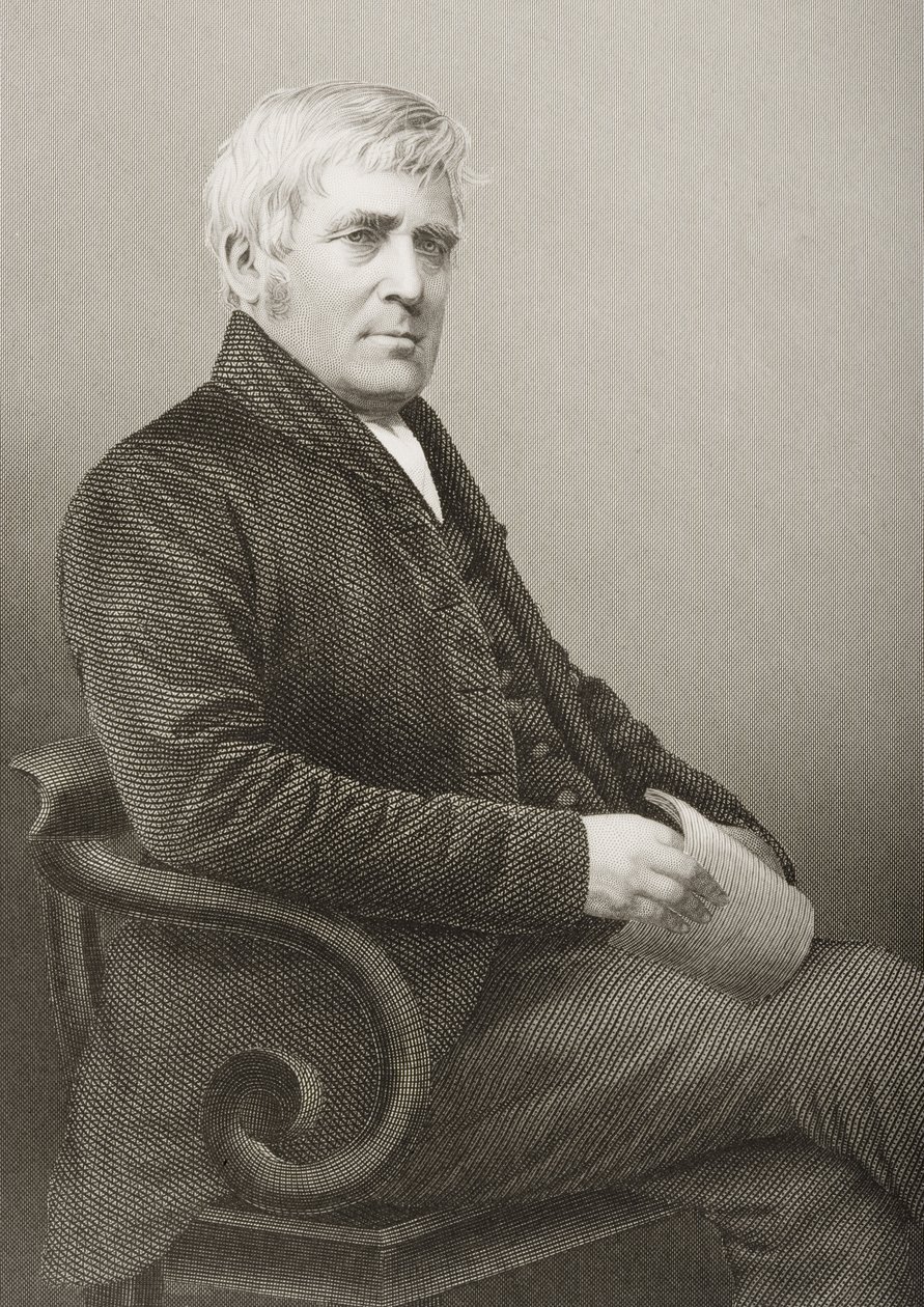 Joseph Sturge (1793-1859), kaiverrus D.J. Pound valokuvasta, Lontoossa 1860 julkaistusta The Drawing-Room of Eminent Personages, Volume 2 tekijältä John Jabez Edwin Paisley Mayall