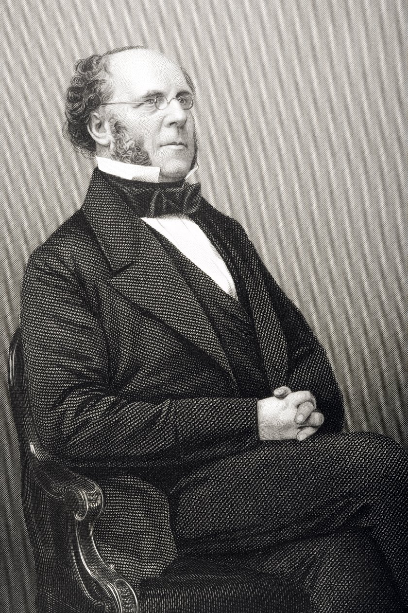 Matthew Talbot Baines (1799-1860), kaiverrus D.J. Pound valokuvasta, Lontoossa 1860 julkaistusta The Drawing-Room of Eminent Personages, Volume 2 tekijältä John Jabez Edwin Paisley Mayall