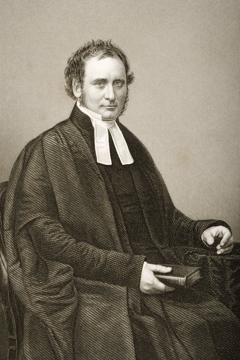 Robert Bickersteth (1816-84), kaiverrus D.J. Pound valokuvasta, Lontoossa 1860 julkaistusta The Drawing-Room of Eminent Personages, Volume 2 tekijältä John Jabez Edwin Paisley Mayall