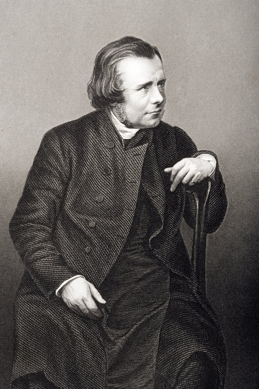 Samuel Wilberforce (1805-73), kaiverrus D.J. Pound valokuvasta, Lontoossa 1860 julkaistusta The Drawing-Room of Eminent Personages, Volume 2 tekijältä John Jabez Edwin Paisley Mayall