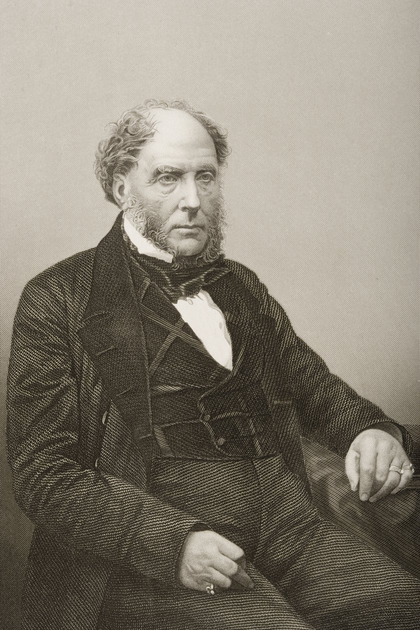 Sir Archibald Alison (1792-1867), kaiverrus D.J. Pound valokuvasta, Lontoossa 1860 julkaistusta The Drawing-Room of Eminent Personages, Volume 2 tekijältä John Jabez Edwin Paisley Mayall