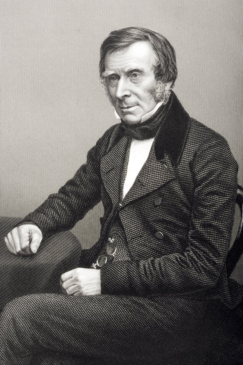 Sir Benjamin Collins Brodie (1783-1862), kaiverrus D.J. Pound valokuvasta, Lontoossa 1860 julkaistusta The Drawing-Room of Eminent Personages, Volume 2 tekijältä John Jabez Edwin Paisley Mayall