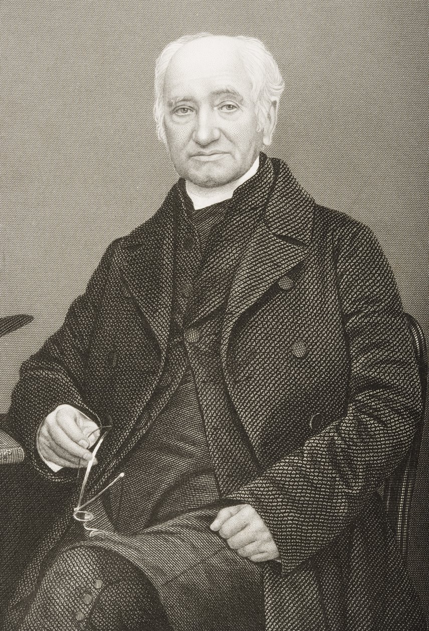 Thomas Vowler Short (1790-1872), kaiverrettu D.J. Pound valokuvasta, "The Drawing-Room of Eminent Personages, Volume 2", julkaistu Lontoossa, 1860 tekijältä John Jabez Edwin Paisley Mayall
