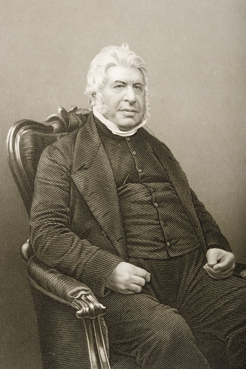 Walter Farquhar Hook (1798-1875), kaiverrus D.J. Pound valokuvasta, Lontoossa 1860 julkaistusta The Drawing-Room of Eminent Personages, Volume 2 tekijältä John Jabez Edwin Paisley Mayall