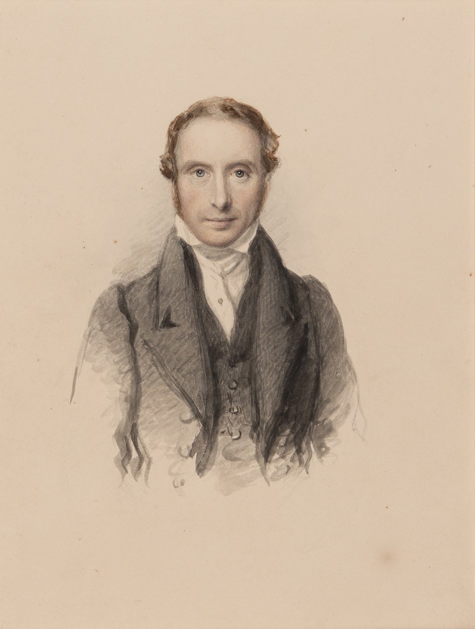 Samuel Proutin muotokuva, noin 1820 (wc paperille). tekijältä John Jackson