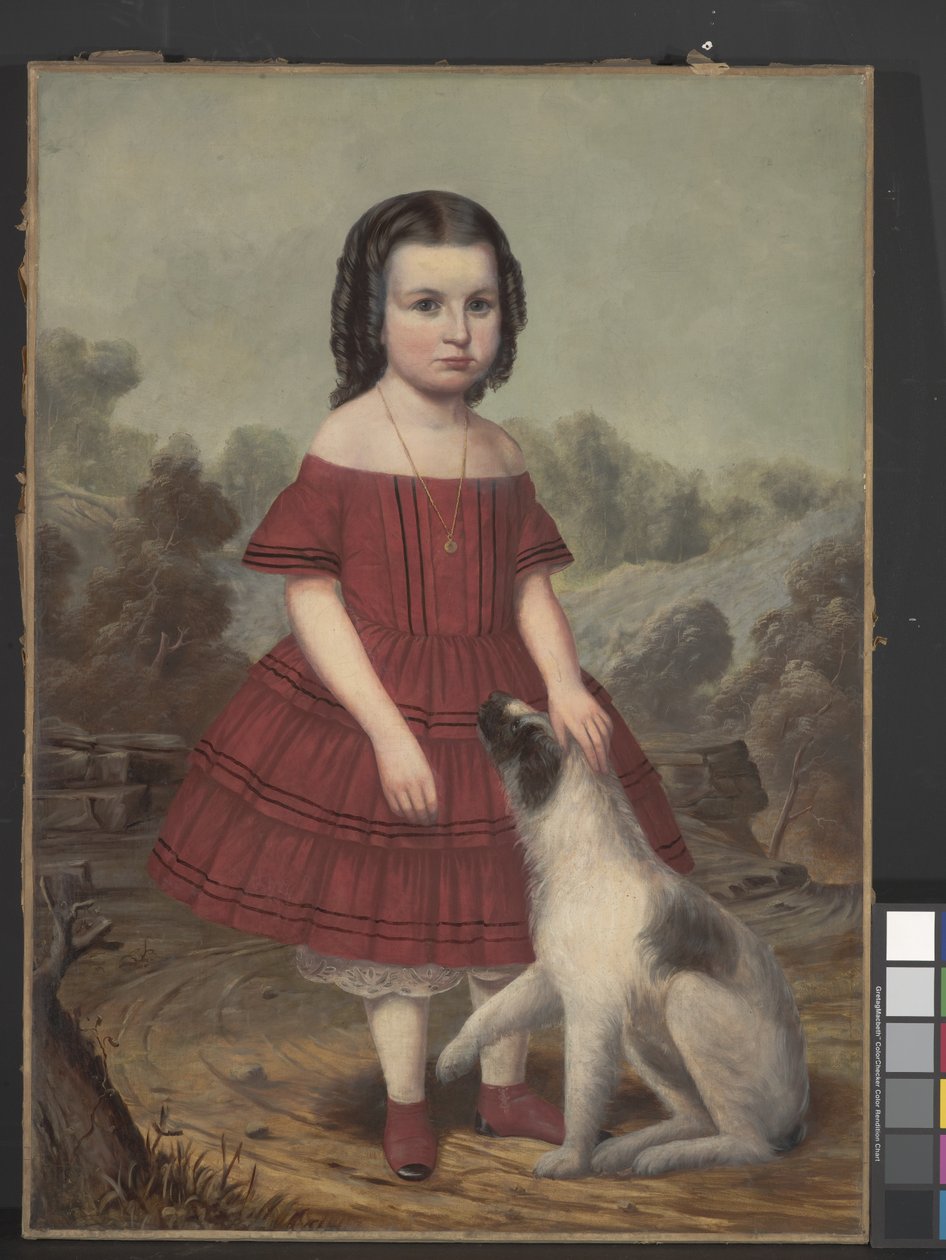 Alice Lyonsin muotokuva, noin 1855 (öljy kankaalle) tekijältä John Jacob Hegler