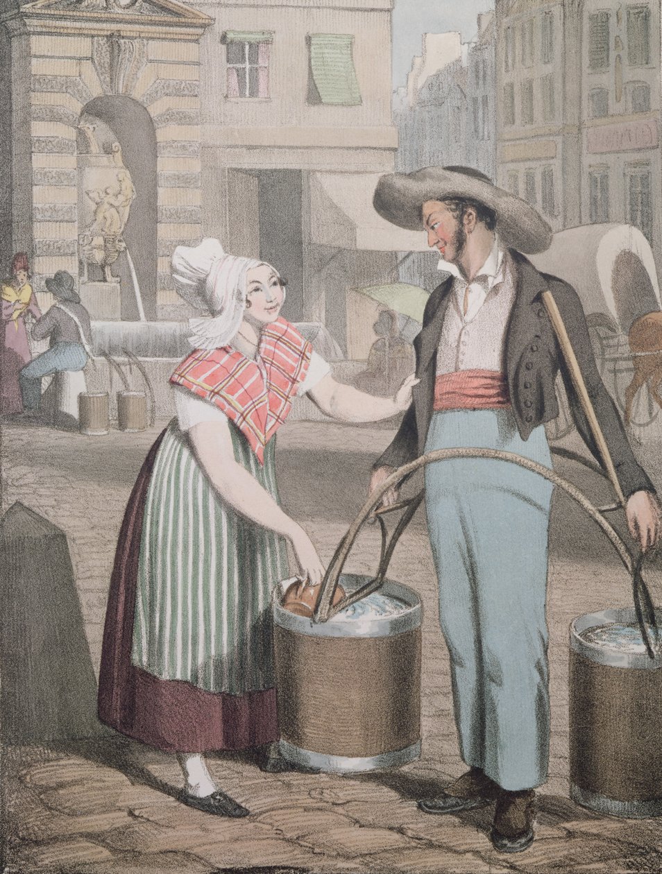 Vedenkuljettaja, 1821 tekijältä John James Chalon