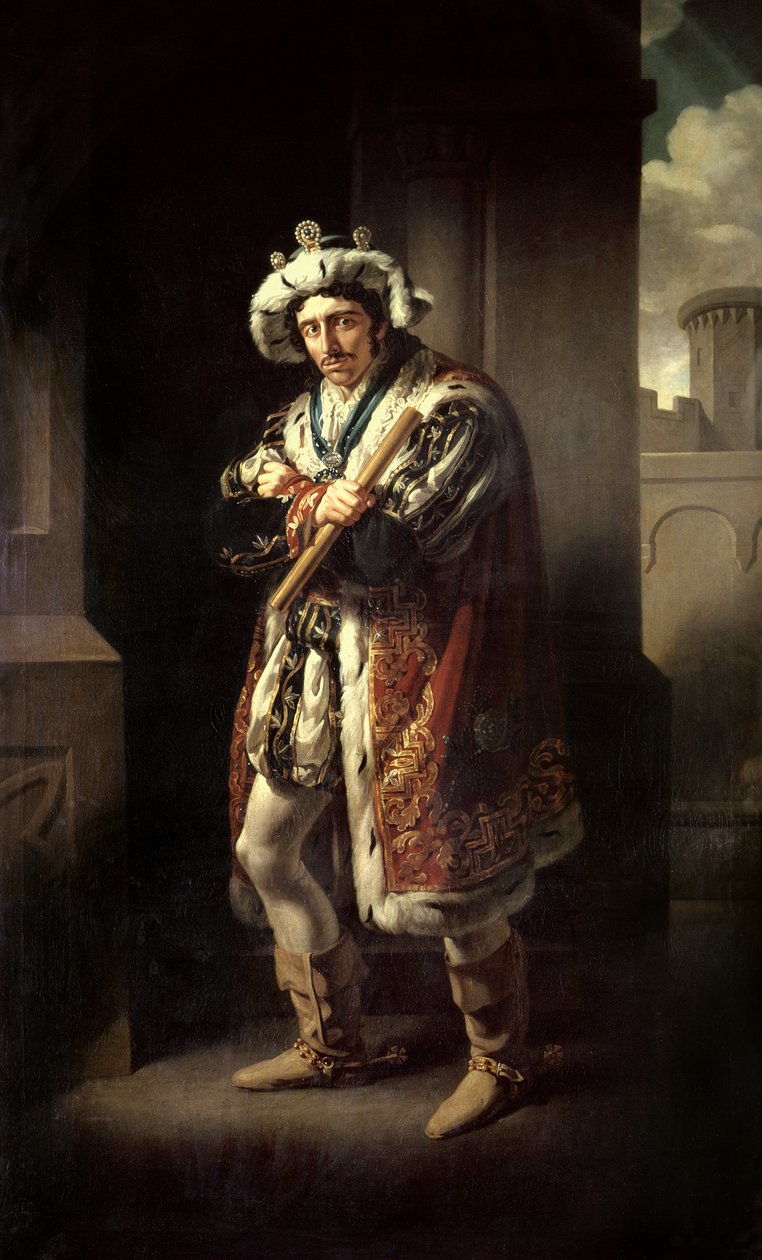 Edmund Kean (1787-1833) Richard III:na tekijältä John James Halls