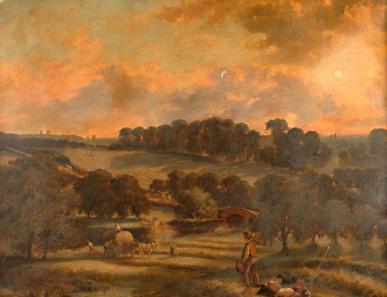Haytime, Hamstead Mill, Handsworth, Staffordshire, 1850-1908. tekijältä John Joseph Hughes