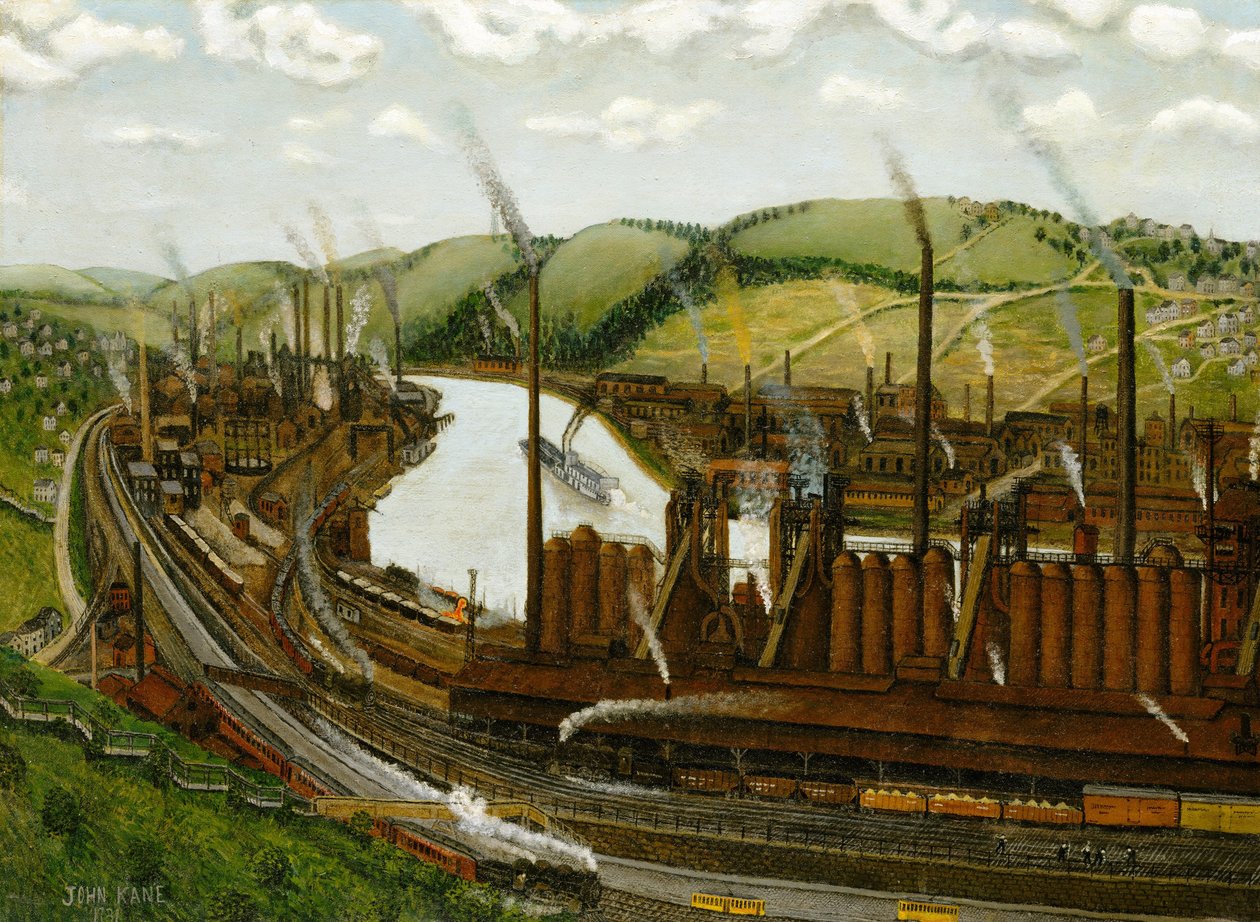 Monongahela River Valley, Pennsylvania, 1931 tekijältä John Kane