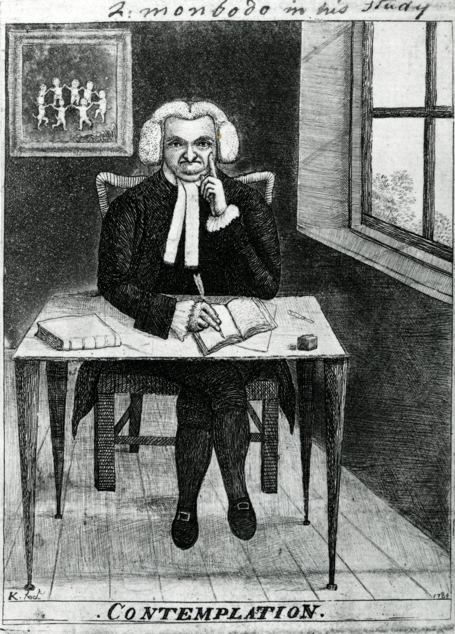Mietiskely - Lord Monboddo tutkimuksessaan, 1784 tekijältä John Kay