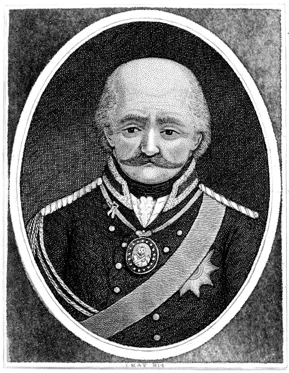 Gebhard Leberecht von Blucher, Preussin kenraali, 1814 tekijältä John Kay
