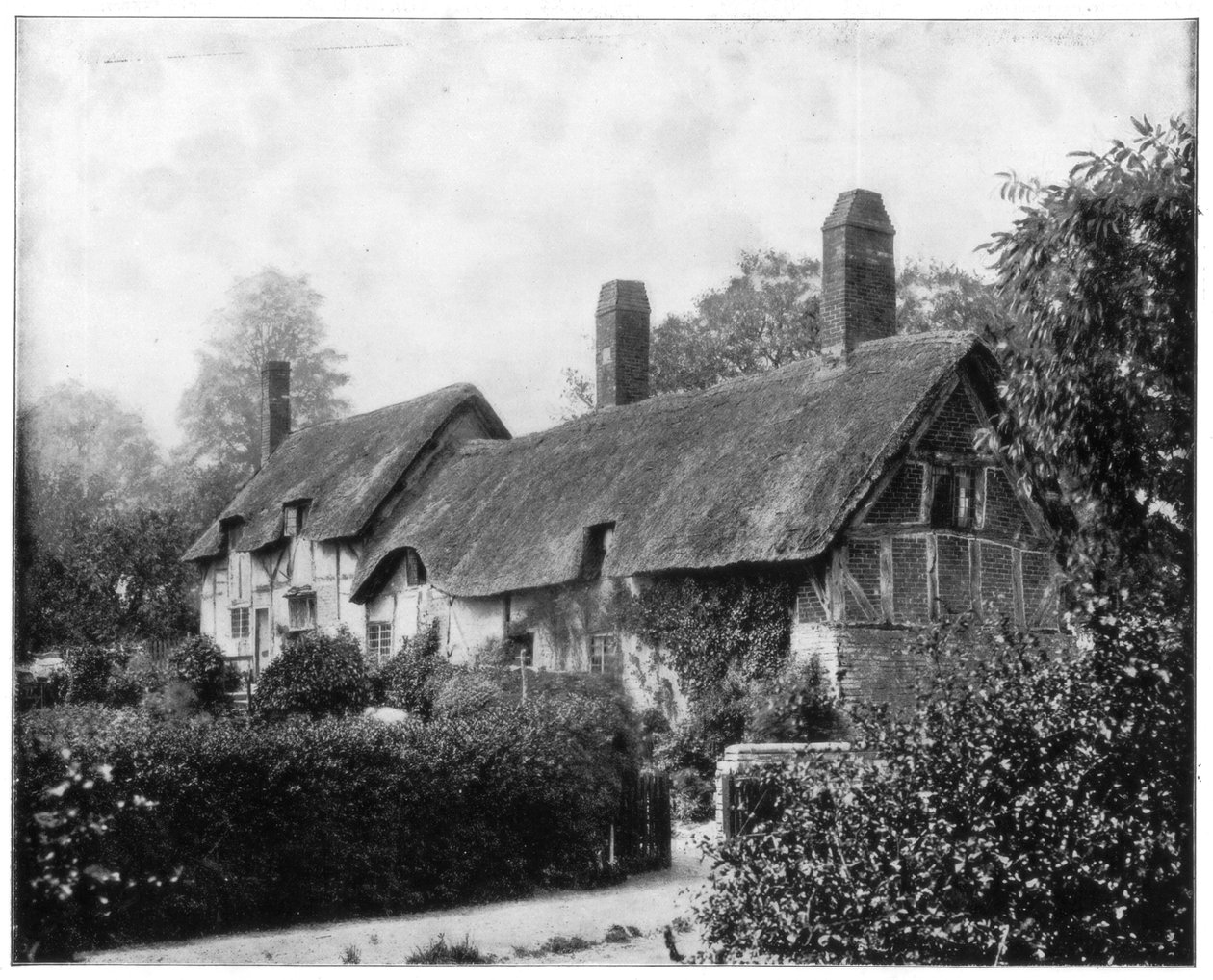 Anne Hathaways Cottage, Stratford-On-Avon, Englanti, 1800-luvun loppu. tekijältä John L. Stoddard
