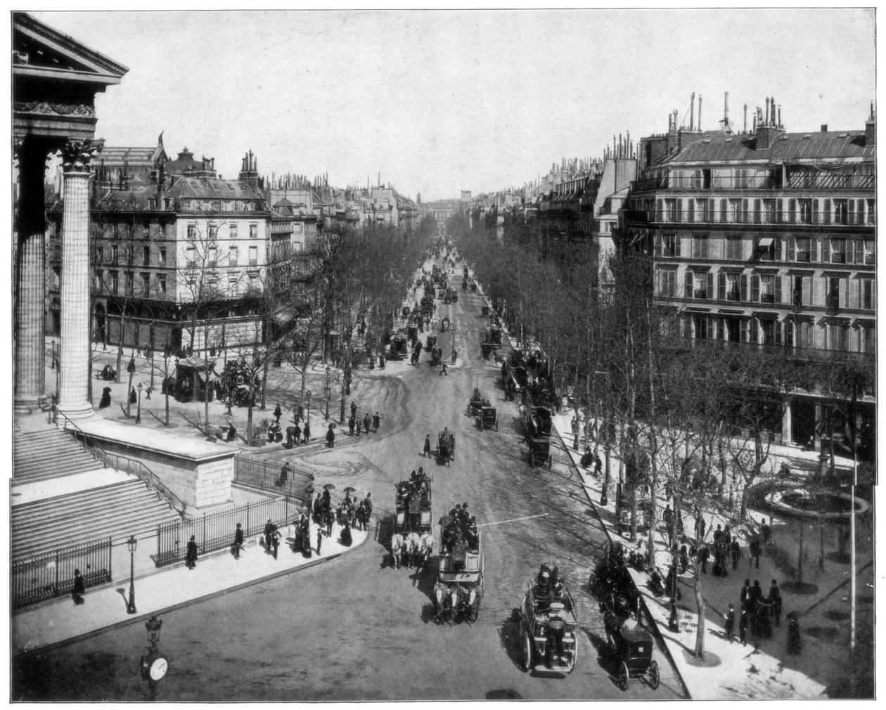 Boulevard de la Madeleine, Pariisi, 1800-luvun loppu tekijältä John L. Stoddard