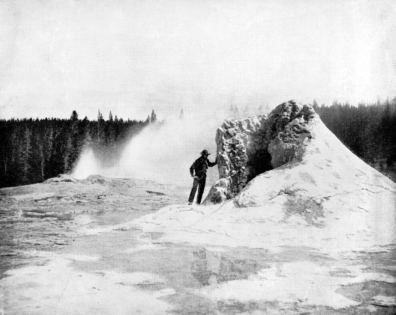 Jättiläisgeyserin kraatteri, Yellowstonen kansallispuisto, USA, 1893. tekijältä John L. Stoddard