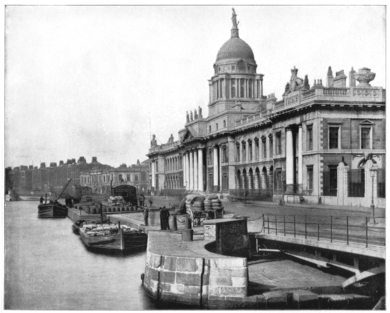 Custom House, Dublin, Irlanti, 1800-luvun loppu tekijältä John L. Stoddard
