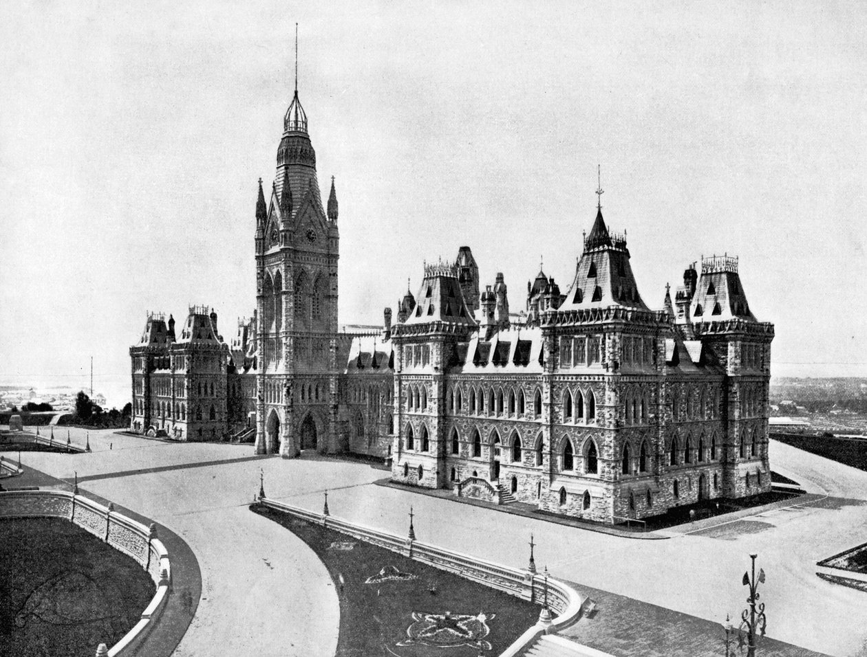 Houses of Parliament, Ottawa, Kanada, 1893. tekijältä John L. Stoddard