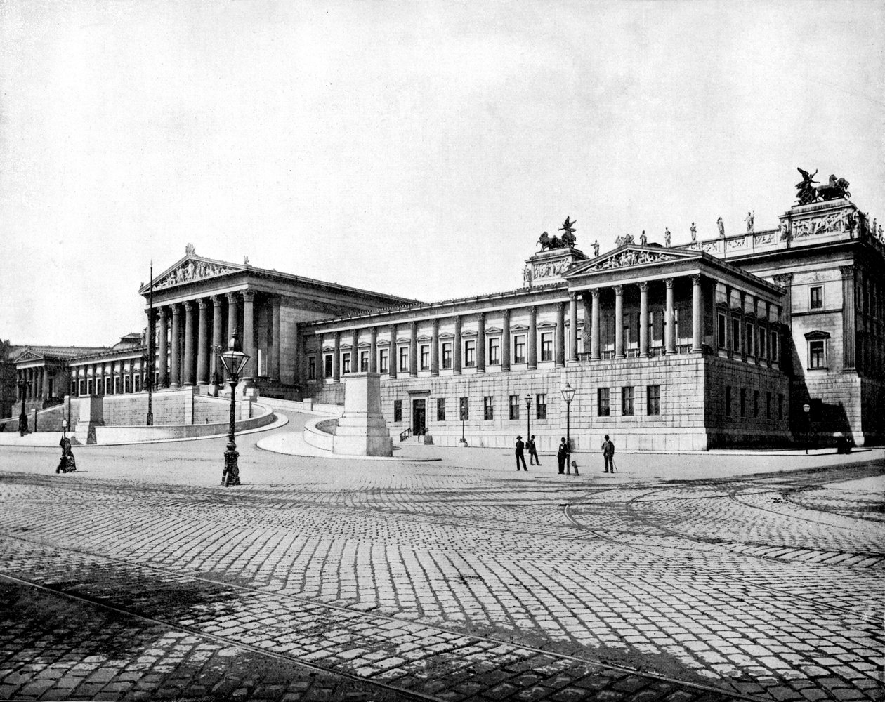 Parlamenttitalo, Wien, 1893. tekijältä John L. Stoddard
