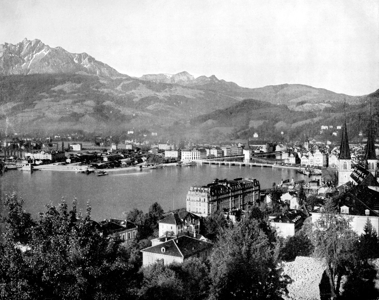 Luzern, Sveitsi, 1893. tekijältä John L. Stoddard