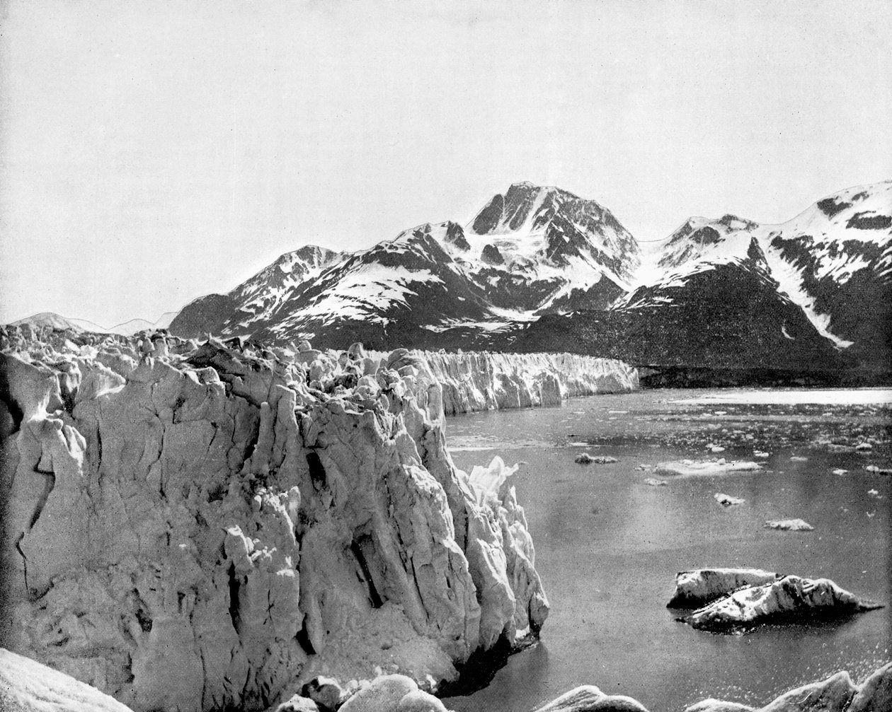 Muirin jäätikkö, Alaska, Yhdysvallat, 1893. tekijältä John L. Stoddard