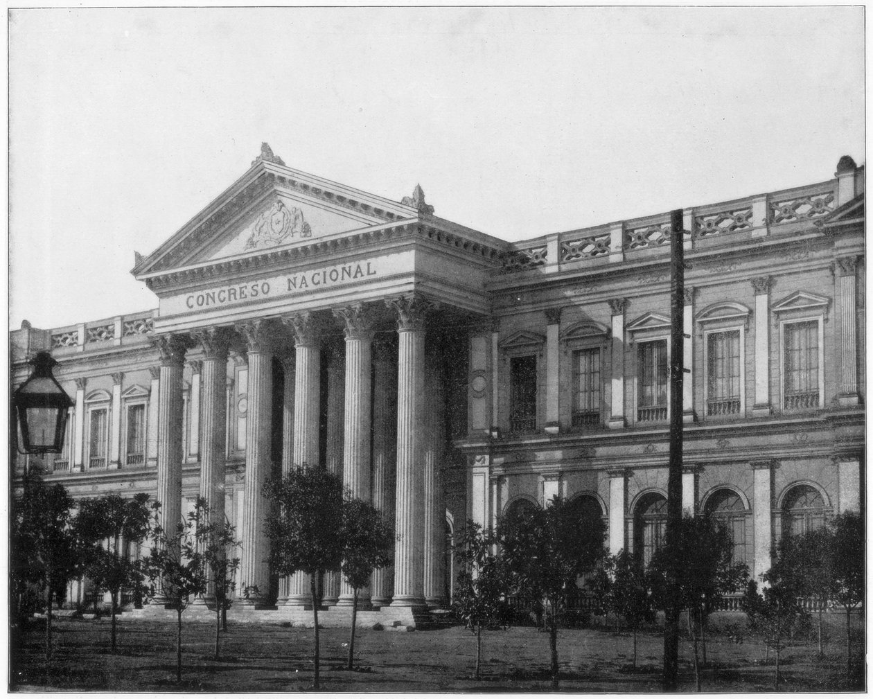Kansallinen kongressi, Santiago, Chile, 1800-luvun loppu. tekijältä John L. Stoddard